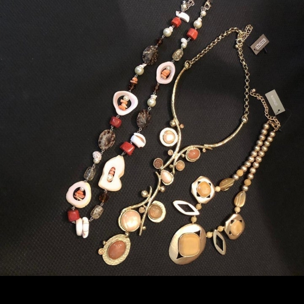 🔴SOLD🔴Bundle of 3 Chico's Necklaces lot#6 - Picture 2 of 7